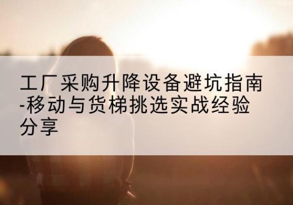 高唐移动式升降机怎么选-工厂采购升降设备避坑指南-移动与货梯挑选实战经验分享
